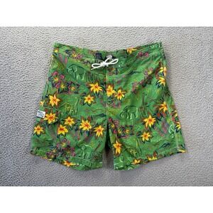 Vintage‎ Polo Ralph Lauren Board Shorts Mens XL Safari Trunks Floral Tropical